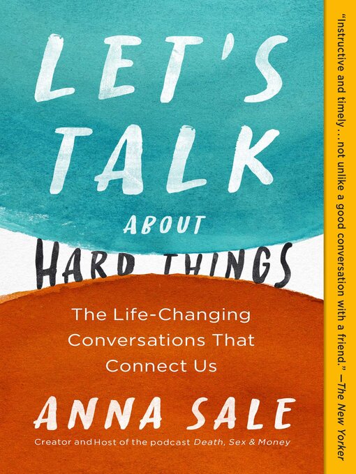 Title details for Let's Talk About Hard Things by Anna Sale - Wait list